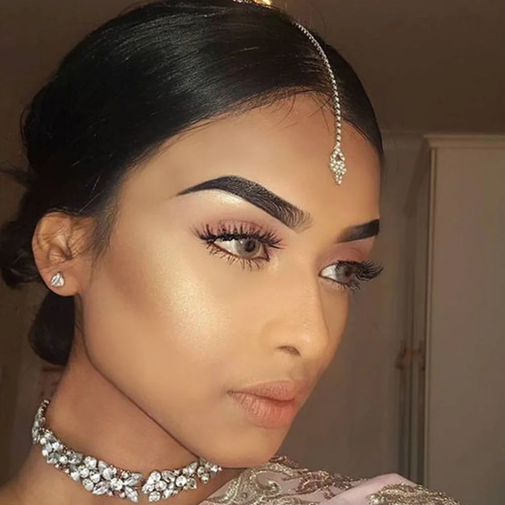 Indian Wedding Supply - Stonefans هندسية الجبين سلسلة المرأة الهندية