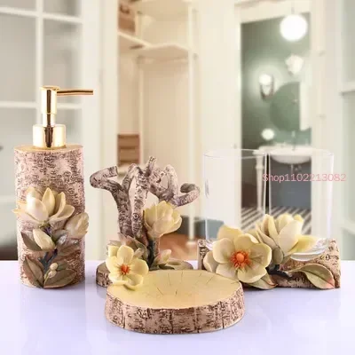 Wedding Bathroom Supply Kit - طقم إكسسوارات حمام من خمس قطع: