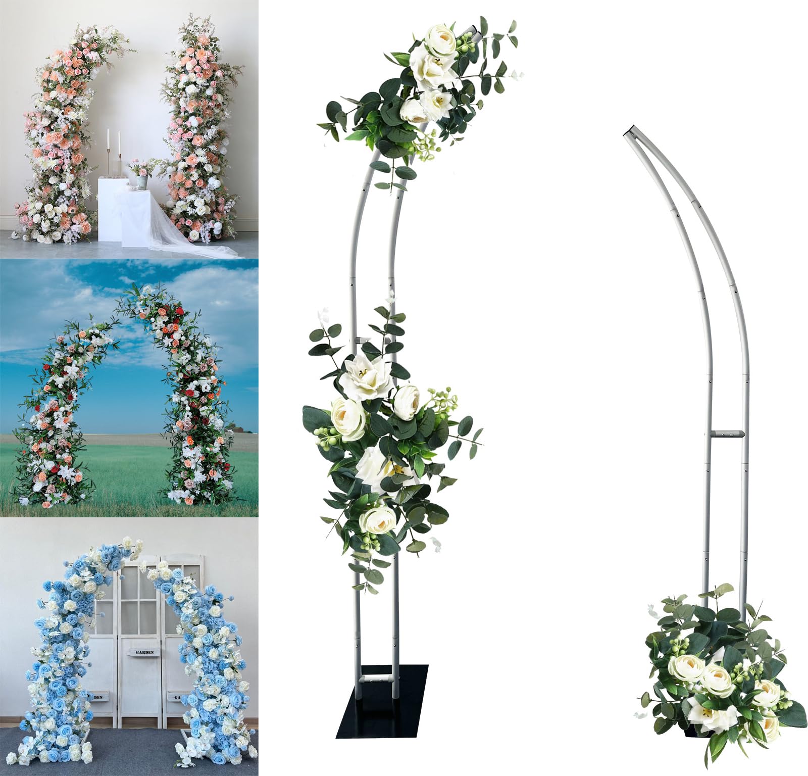 Wedding Balloon Arch - حامل بالون نصف قوس، حامل زهور،