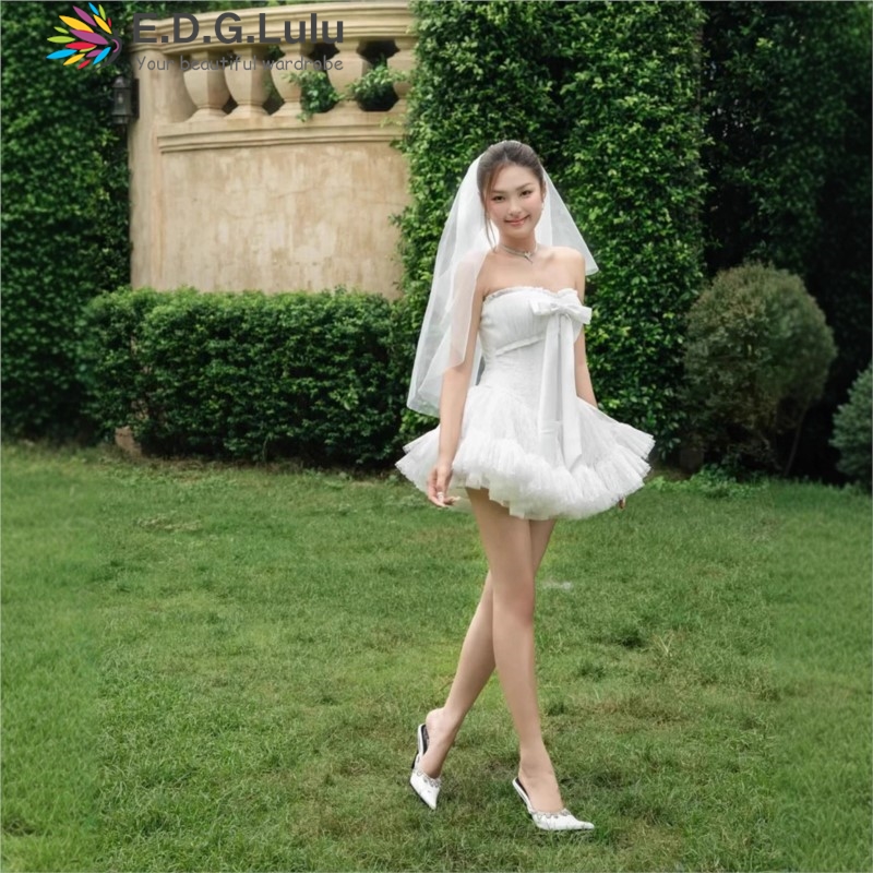 Wedding Lulu - EDGLuLu فساتين حفلات أنيقة بدون حمالات
