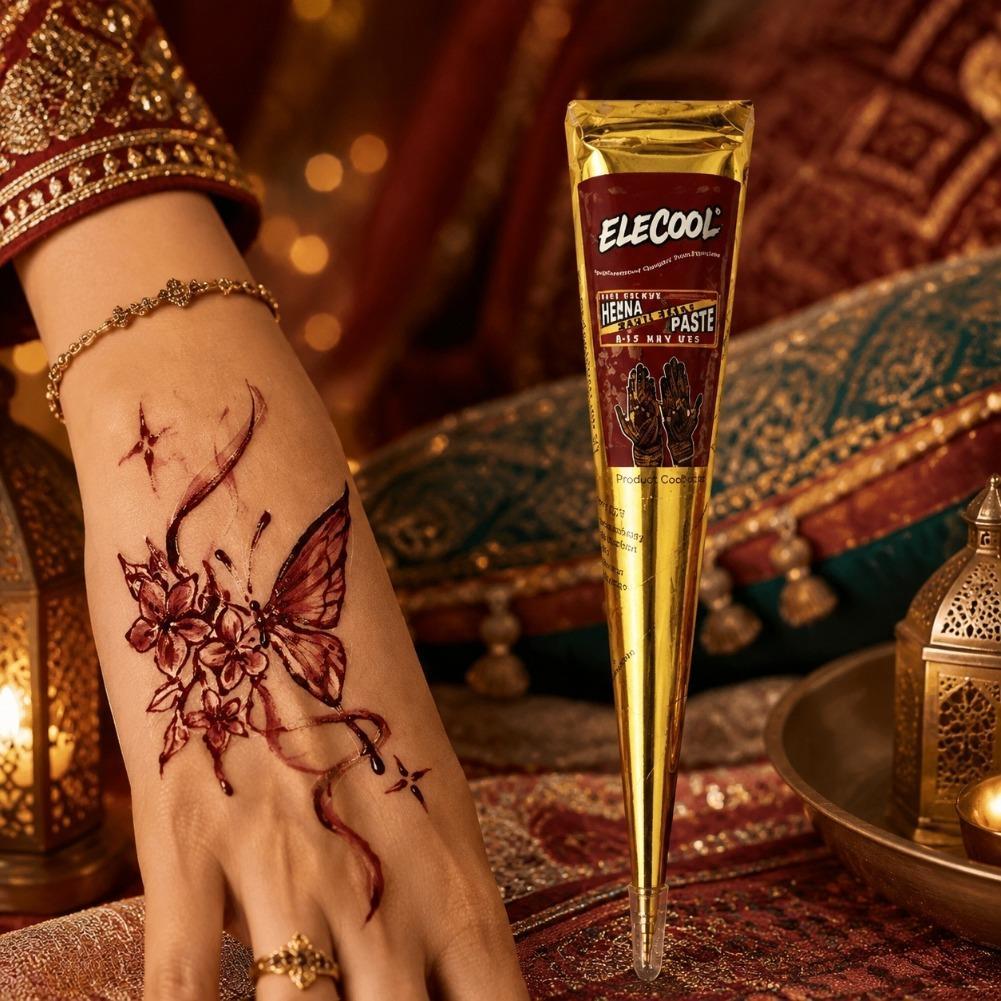 معجون حناء أسود طبيعي للوشم ال - مراجعة Indian Wedding Supply وسعره