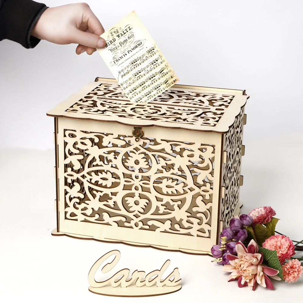 صندوق بطاقة زفاف خشبي ، بطاقات - مراجعة Wedding Sutra وسعره