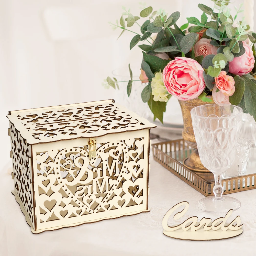 صندوق بطاقة زفاف خشبي ، بطاقات - مراجعة Wedding Sutra وسعره