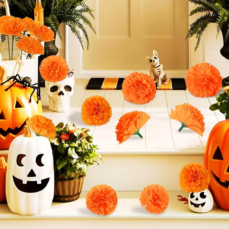 10-30 قطعة من زهور القرنفل وال - مراجعة Indian Wedding Decor Supply وسعره