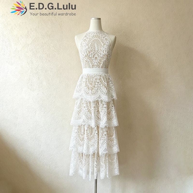 فستان زفاف أبيض بدون أكمام برق - مراجعة Wedding Lulu وسعره
