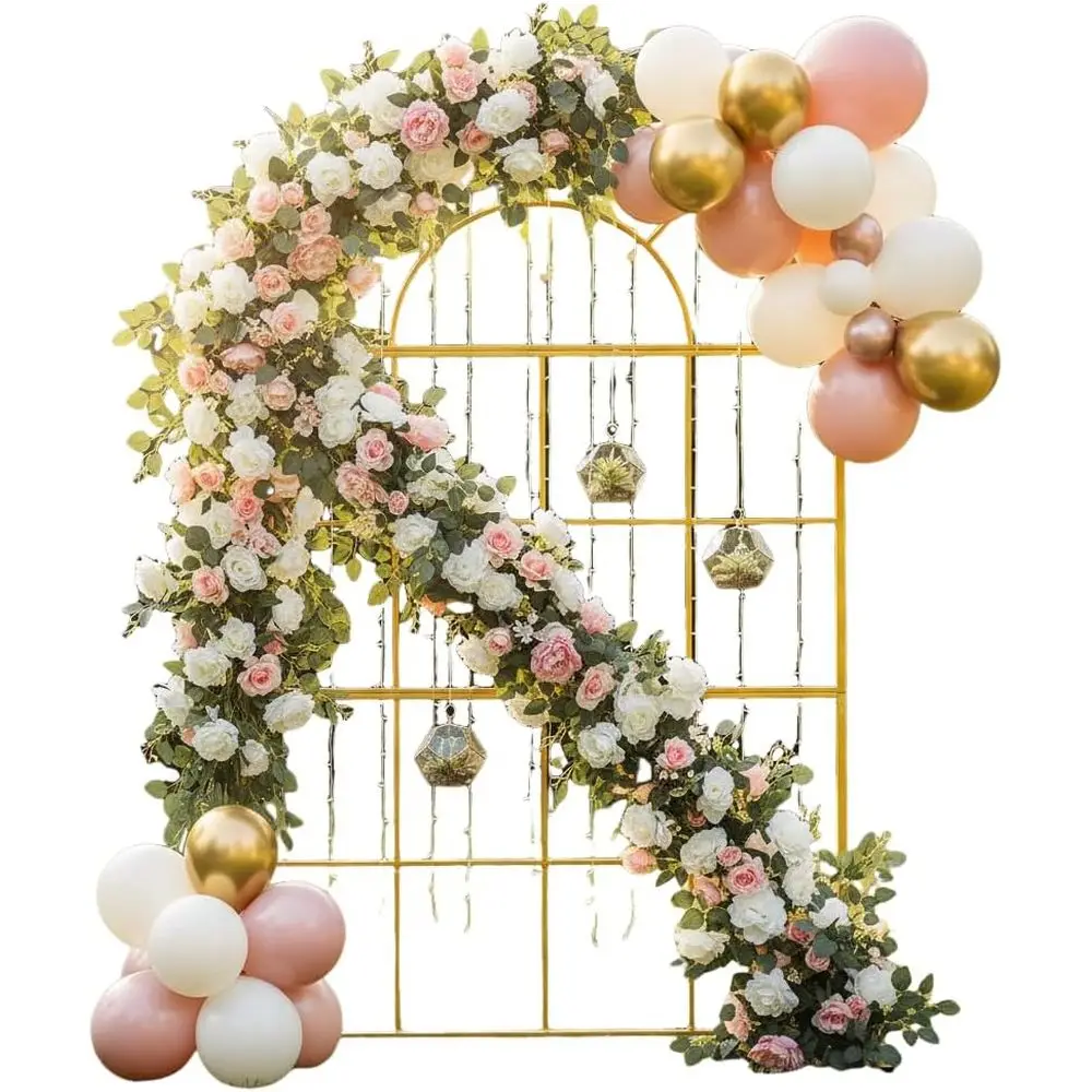 أقواس زفاف معدنية ذهبية، ديكور - مراجعة Wedding Balloon Arch وسعره