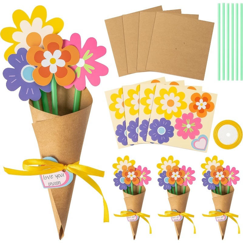 100 قطعة من مستلزمات صنع باقات - مراجعة Papercraft Supply Ribbon وسعره