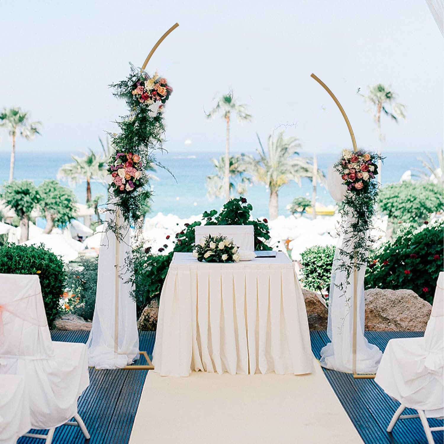 حامل خلفية بقوس معدني مكون من  - مراجعة Wedding Balloon Arch وسعره