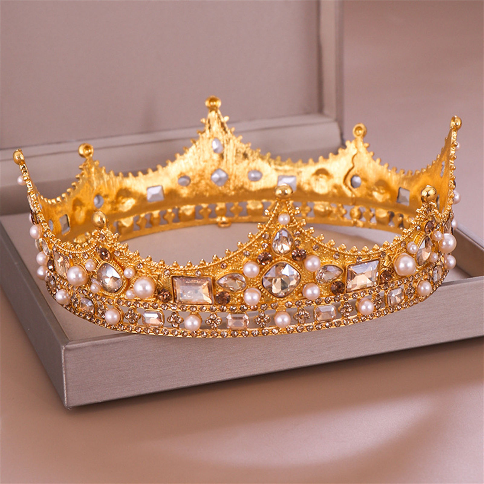 تاج زفاف مرصع بالأحجار الكريمة - مراجعة Wedding Decoration Supply وسعره
